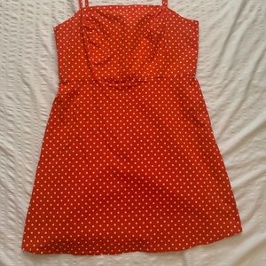 Urban Outfitters red&white polka dot dress size L